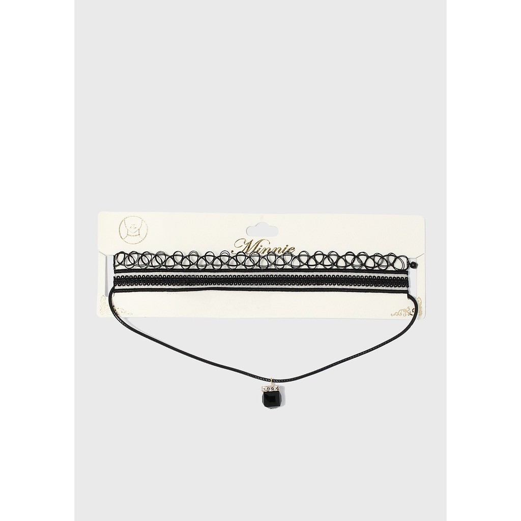 VÒNG CỔ SHOP MISS A Cube Pendant Tattoo Choker