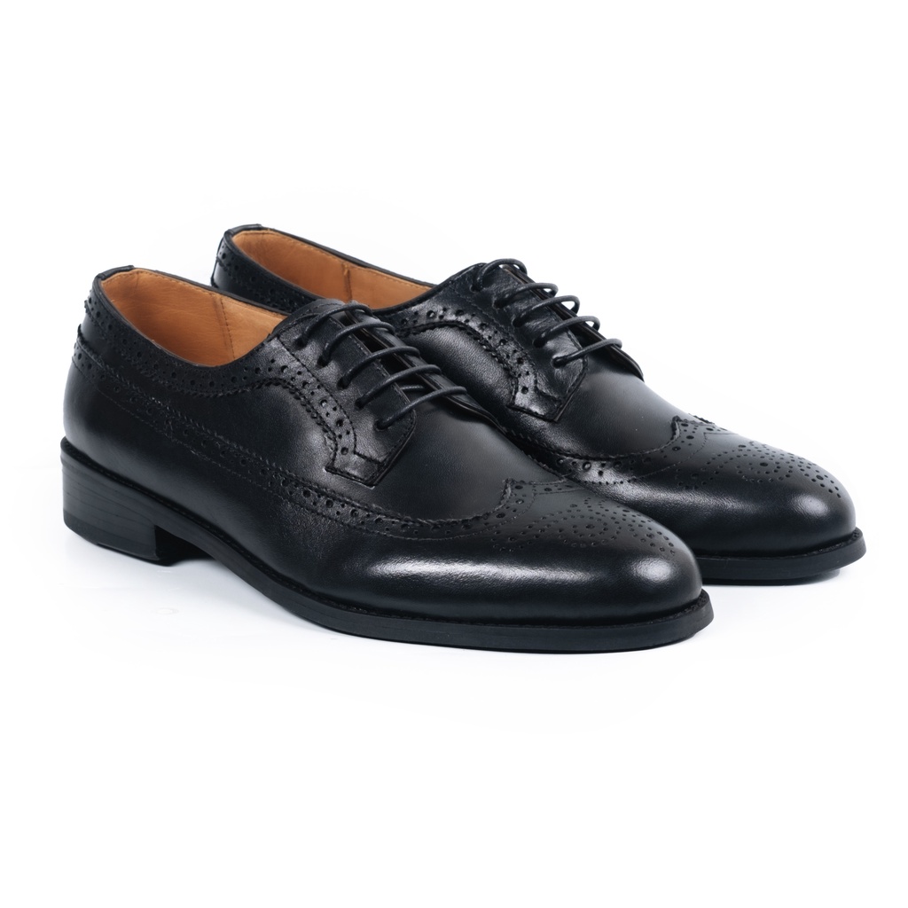 Giày Tây Cao Cấp CLASSIC BROGUES DERBY - DB18 - Da Bò Ý Lót Trong Da Bò Mộc - Thương hiệu Be Classy