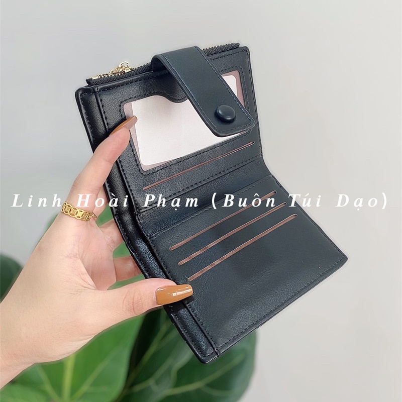 Ví nữ ngắn basic gấp 2 loại đẹp hàng đặt riêng