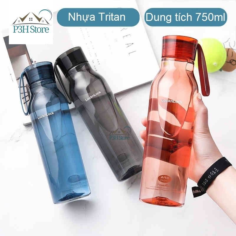 Bình nước cho bé đi học Lock&amp;Lock nhựa tritan Eco Bottle 550ml ABF644 / 750ml ABF664