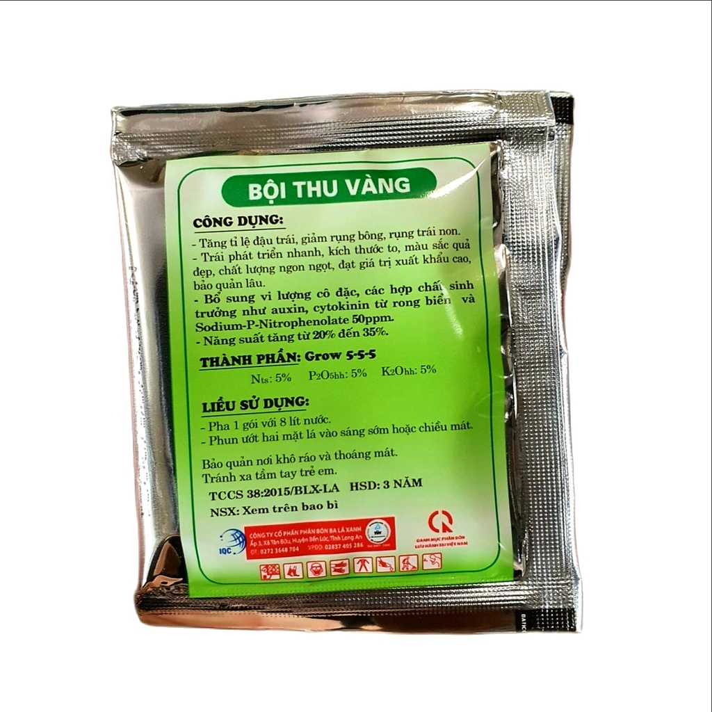 🌱Phân bón lá Grow 5-5-5 SIÊU RA BÔNG💎ĐẬU TRÁI A3 BỘI THU VÀNG 10ml