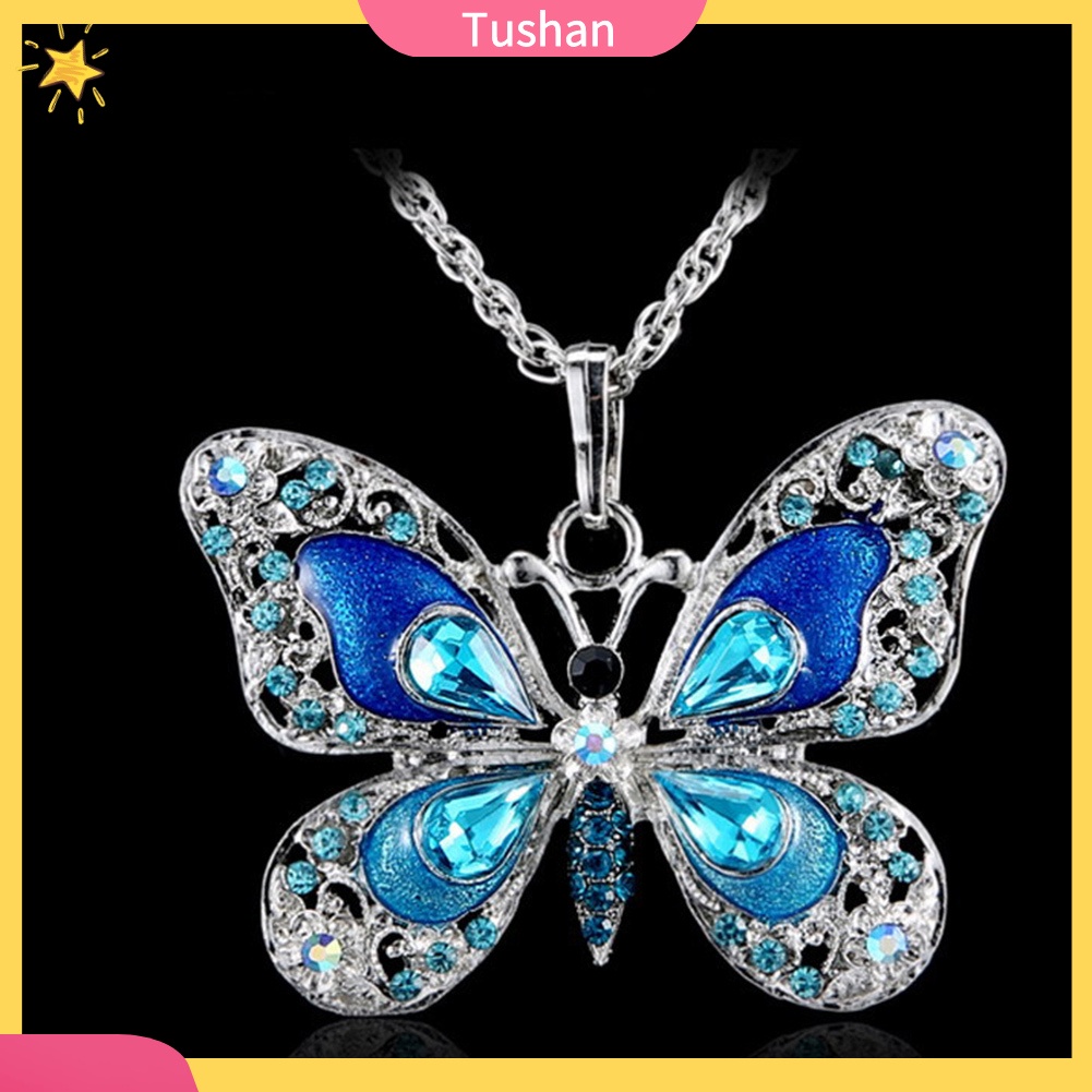 Dây Chuyền Hợp Kim Hình Nơ Đính Đá Xinh Xắn