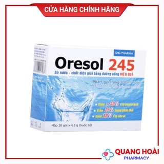 Oresol 245 bù nước điện giải cho cơ thể ( hôp 20 gói )