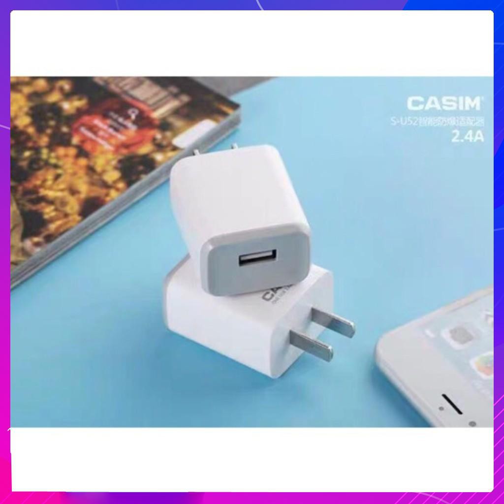 Củ sạc nhanh Casim U52 - Cốc Sạc Chính Hãng - Củ Casim Chính Hãng - Củ Sạc Nhanh - Bảo hành 3 tháng lỗi 1 đổi 1