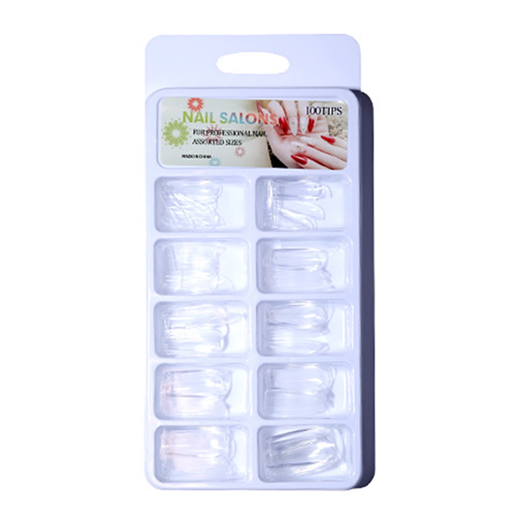 Set 100 Móng Tay Giả Không Đường May Siêu Mỏng