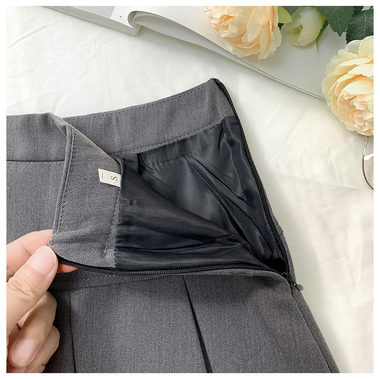 Cocory vn Chân Váy Xếp Ly Lưng Cao Trơn Màu 151fashionsale1 10K 50K size XS-2XL Cho Nữ