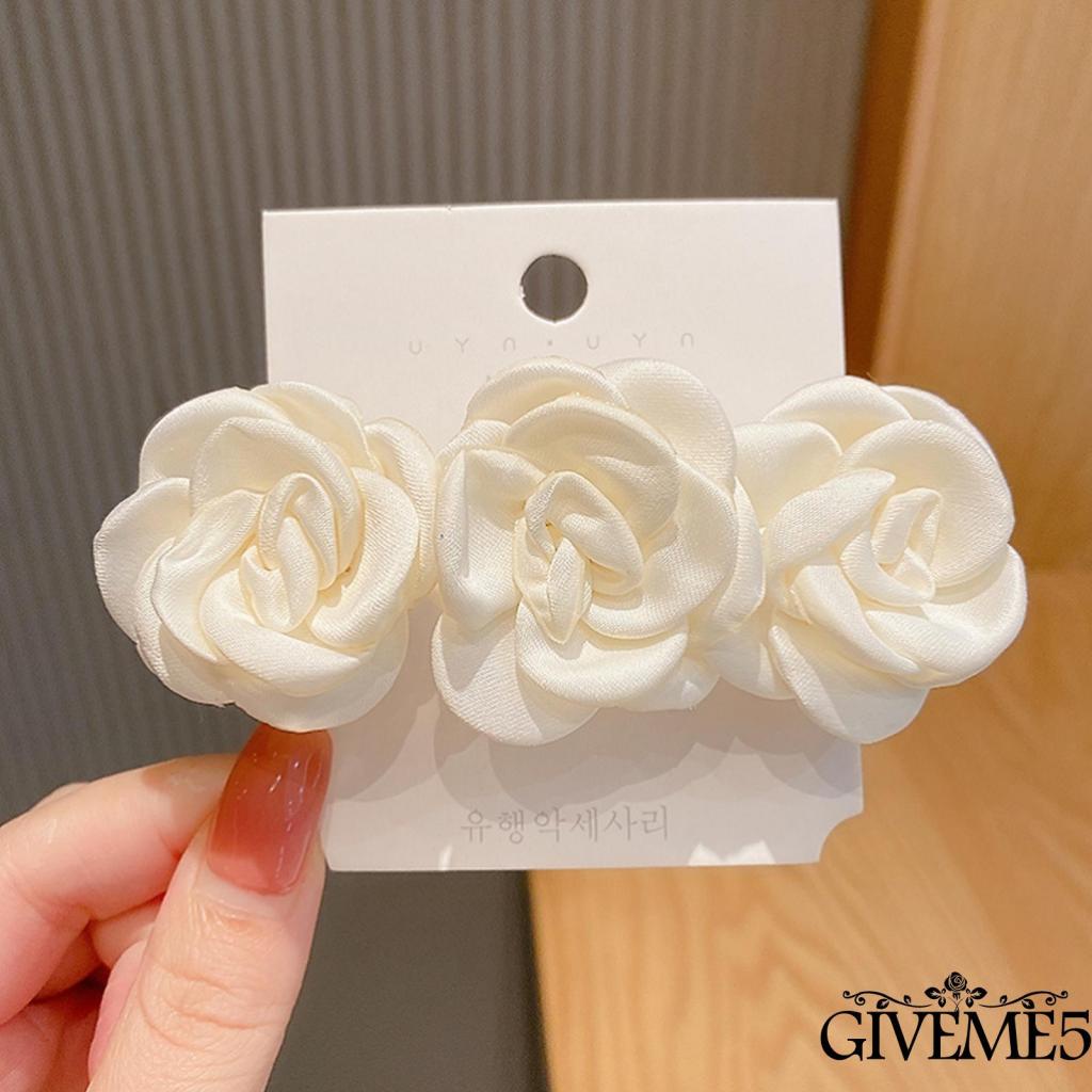 Kẹp tóc hình hoa trà dễ thương cho nữ