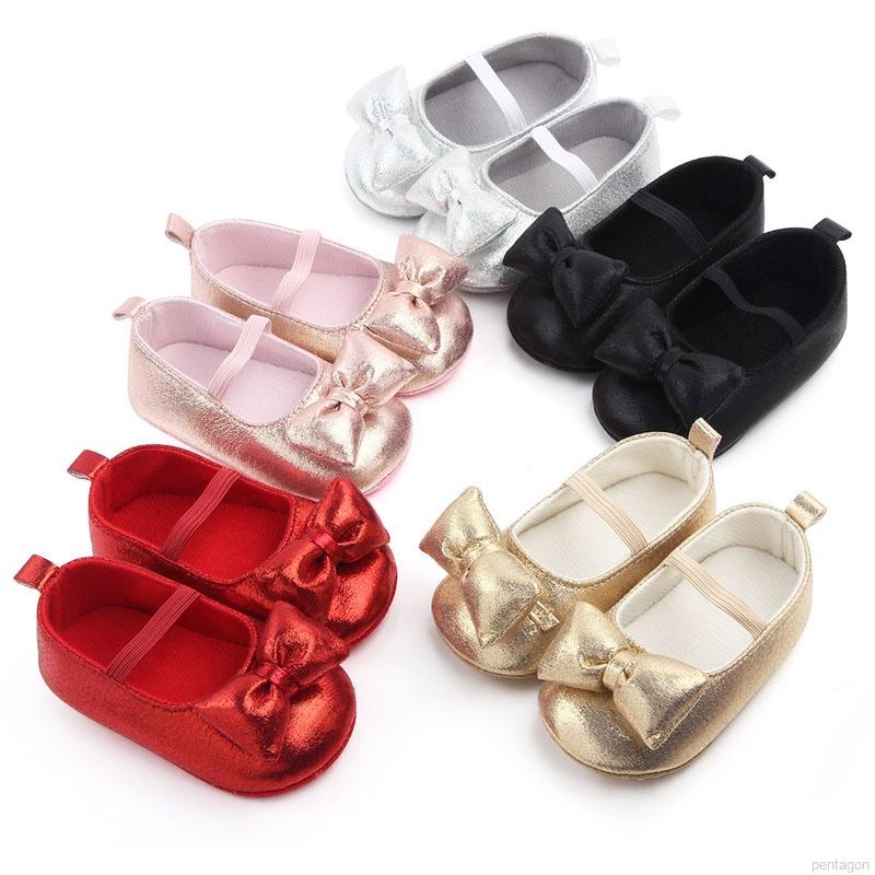 Giày công chúa đế mềm chống trượt thời trang cho trẻ em tập đi 0-18 tháng