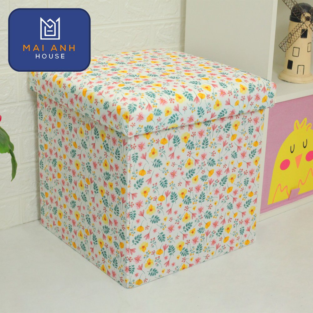 Thùng đựng đồ đa năng kiêm ghế đôn Mai Anh House - ghế sofa cao cấp dáng vuông - Bộ đôi Cá tính và dịu dàng