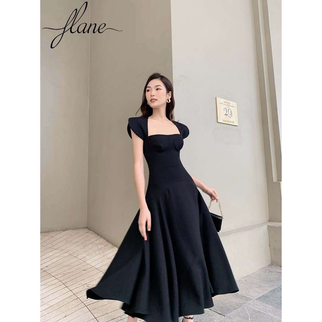 [ ĐANG ƯU ĐÃI ] Váy đen cúp ngực  [FREESHIP] - Thiết kế Flane.
