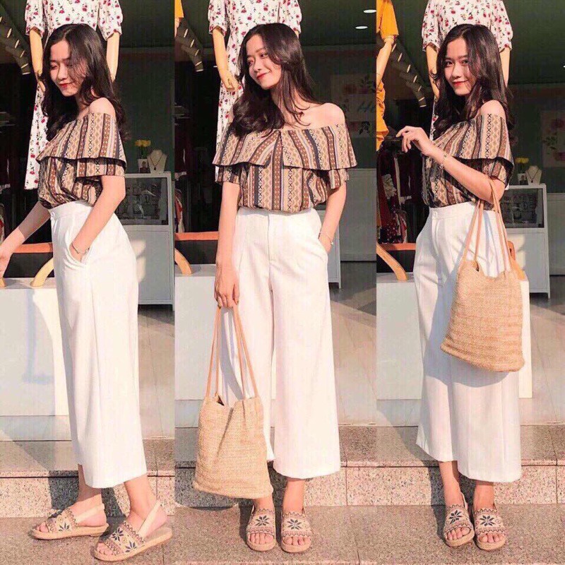 Quần culottes  chất đũi hothit 2021 ( ảnh thật)