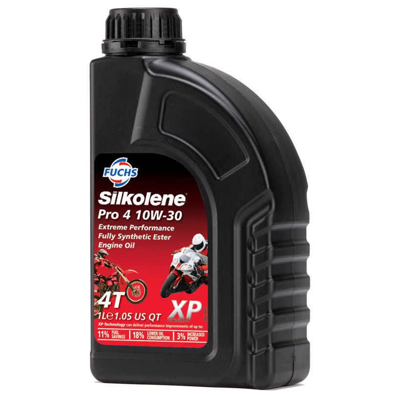 [10W30] Dầu nhớt Fuchs Silkolene Pro 4 10W30 XP (Chai 1 Lít) (Hàng Chính Hãng - Nhập khẩu UK)