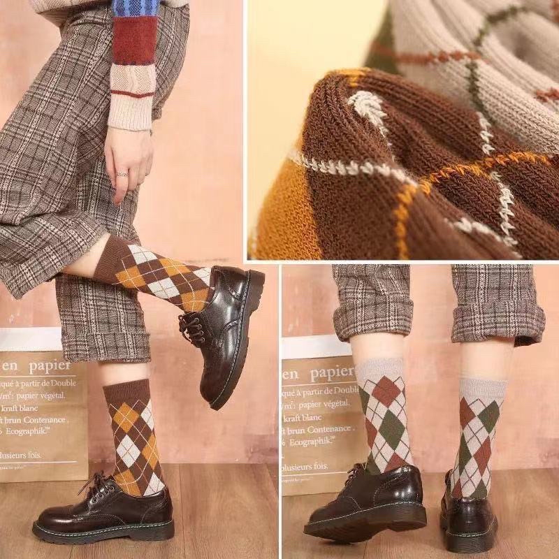 Tất cổ cao nam nữ vớ quả trám cổ cao len dày kháng khuẩn thời trang hàn quốc giá rẻ MRSOCKS VC060