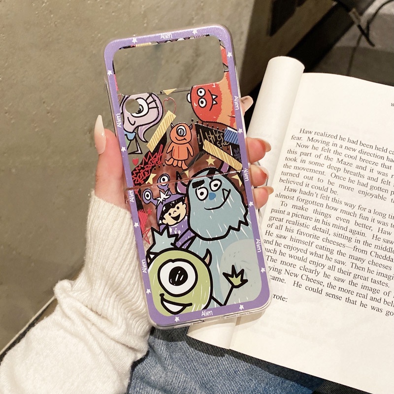 Ốp Điện Thoại Silicon Trong Suốt Chống Sốc Họa Tiết Hoạt Hình My Melody Cho Samsung Galaxy Z Flip Fold 4 3 2 1