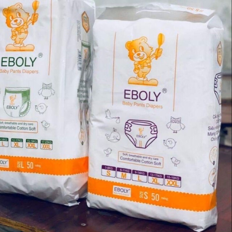 Tã dán EBOLY  SIZE S COMBO 100MIẾNG