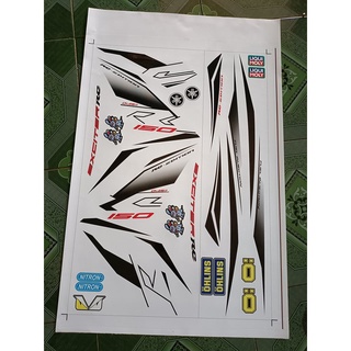 Tem rời ex 150 rc 2019 đen trắng