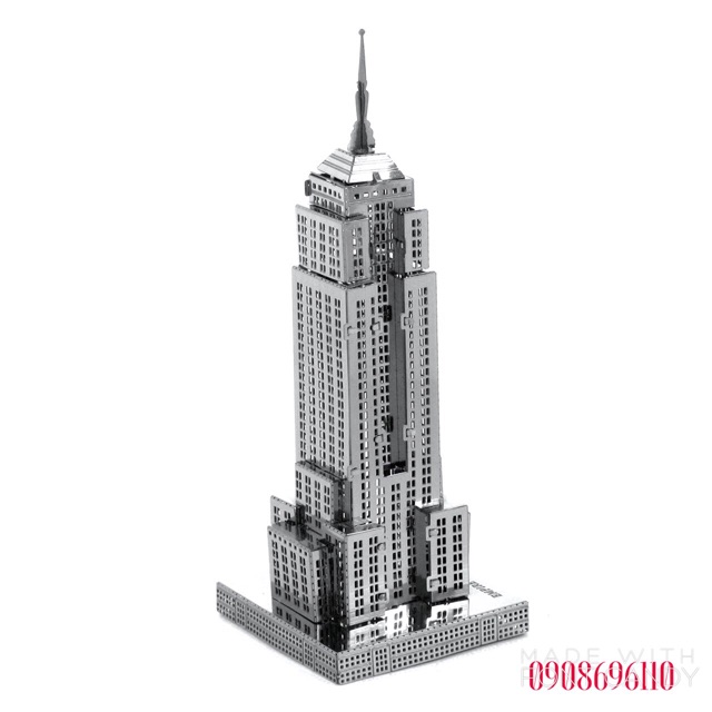 MÔ HÌNH 3D KIM LOẠI đồ chơi lắp ráp combo 4 mẫu kiến trúc nhà trắng cầu brookyn, cổng pháp, tòa cao tầng