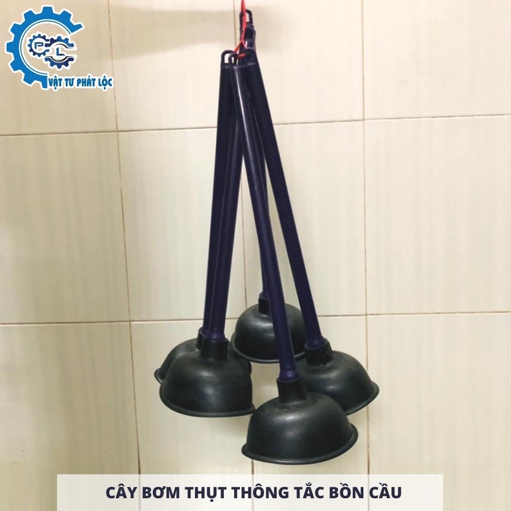 Cây bơm thụt thông tắc bồn cầu, nhà vệ sinh - thông tắc bồn cầu thông cầu thông minh, đa năng