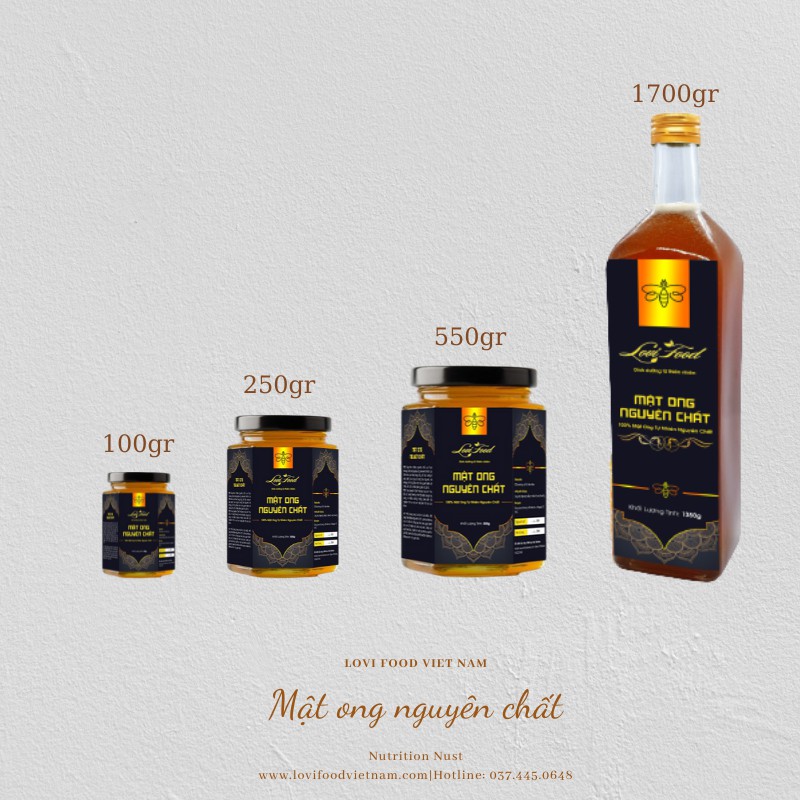 MẬT ONG NGUYÊN CHẤT - 850gram Lọ thuỷ tinh sẩn phẩm 100% từ mật ong rừng thiên nhiên - Lovi Food Việt Nam | BigBuy360 - bigbuy360.vn
