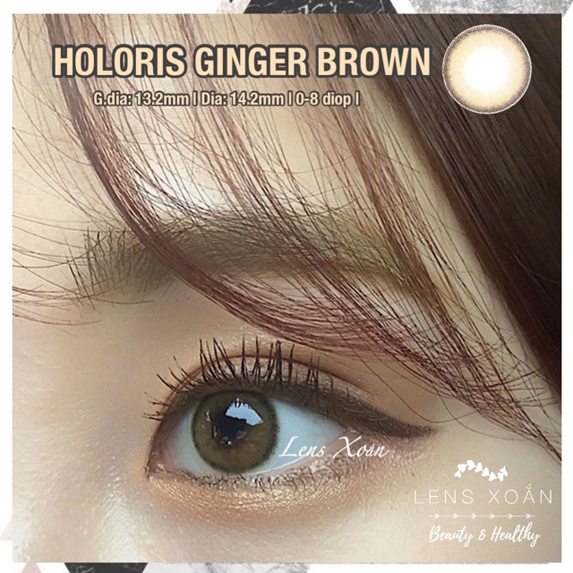 LENS 1 NGÀY HOLORIS GINGER BROWN