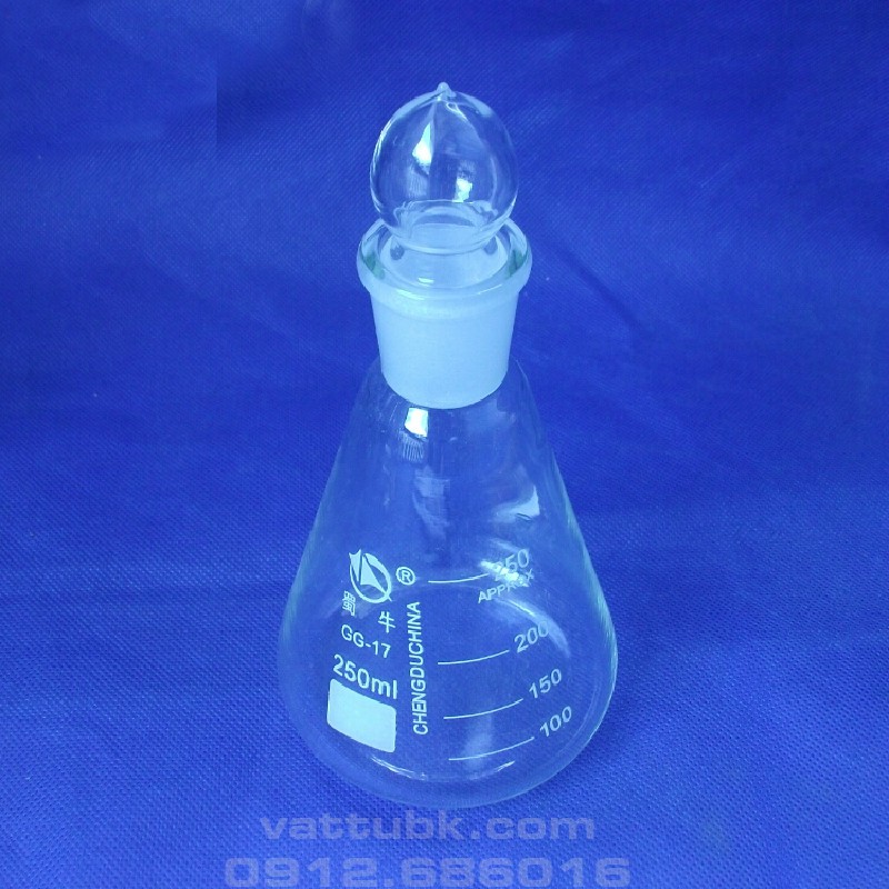 Bình tam giác có nút nhám 250ml