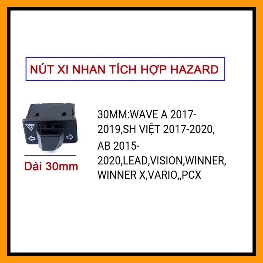 Công Tắc Đỏ Honda / Công Tắc Xi Nhan Đỏ / Passing Đỏ Lõi Đồng
