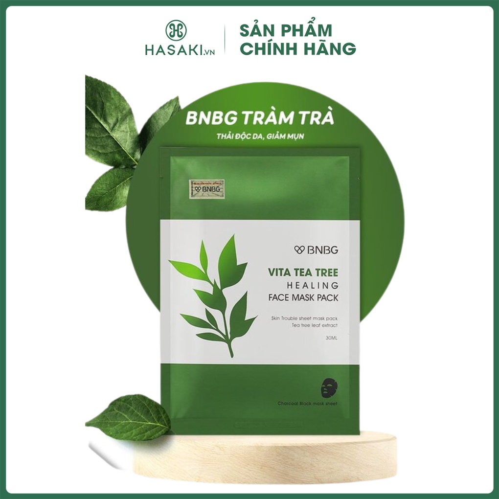 Mặt Nạ BNBG Tràm Trà Giúp Thải Độc Da, Giảm Mụn Vita Tea Tree Healing Face Mask Pack 30ml