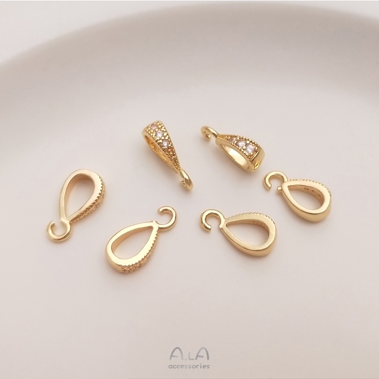 Khóa Treo Trang Sức Bằng Đồng 14K 18K diy Màu Sắc Đa Dạng