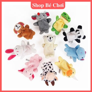 Bộ Thú Rối 10 Con Xỏ Ngón Tay Bằng Vải Cho Bé