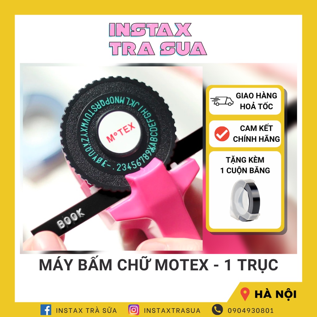 MÁY BẤM CHỮ Motex - LABEL MARKER - Bấm chữ dán trang trí