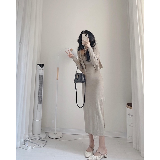 Set váy 2 dây và cdg len tăm | BigBuy360 - bigbuy360.vn