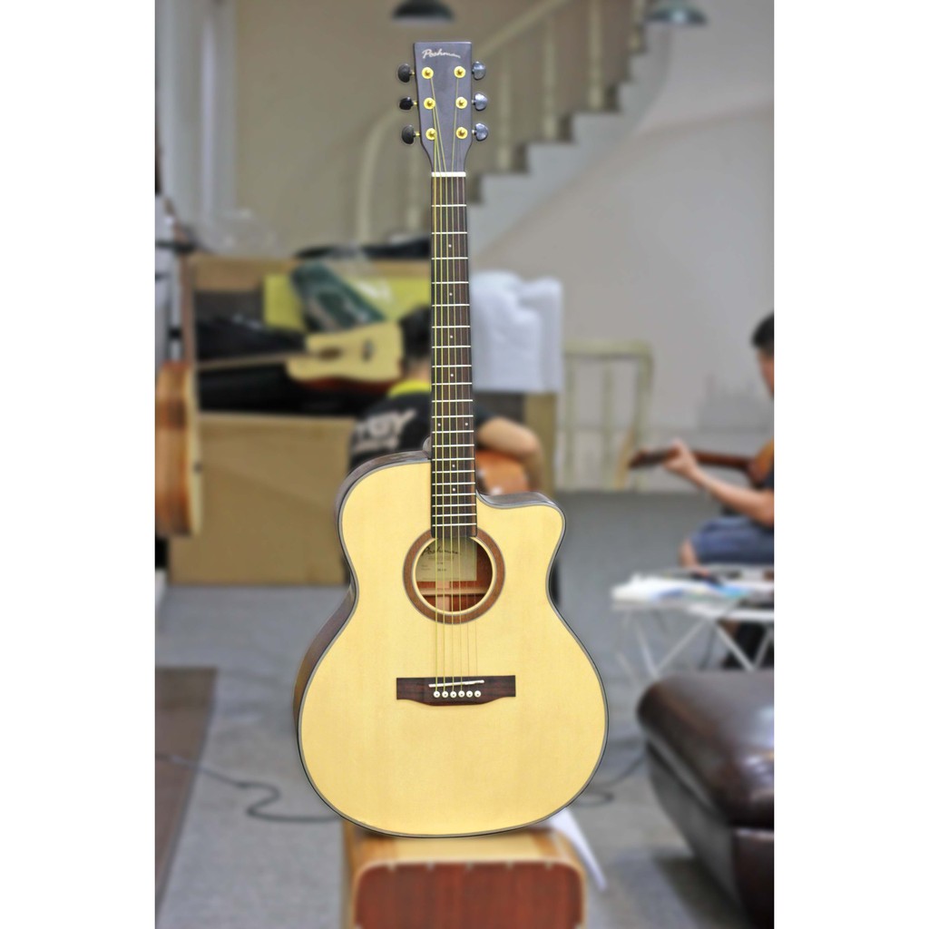 Đàn Guitar Acoustic Poshman N11AC+ Tặng bao mỏng +capo + pic + ty chỉnh cần