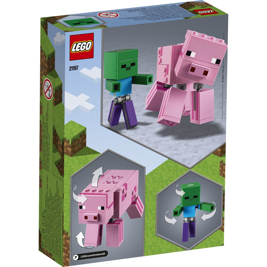 LEGO MINECRAFT 21157 Bé Zombie Và Lợn Khổng Lồ ( 159 Chi tiết)