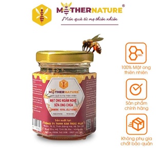 Mật ong ngâm nghệ sữa ong chúa cao cấp Mother Nature (80ml/hũ) - Tăng cường não bộ, giảm đau nhức xương khớp