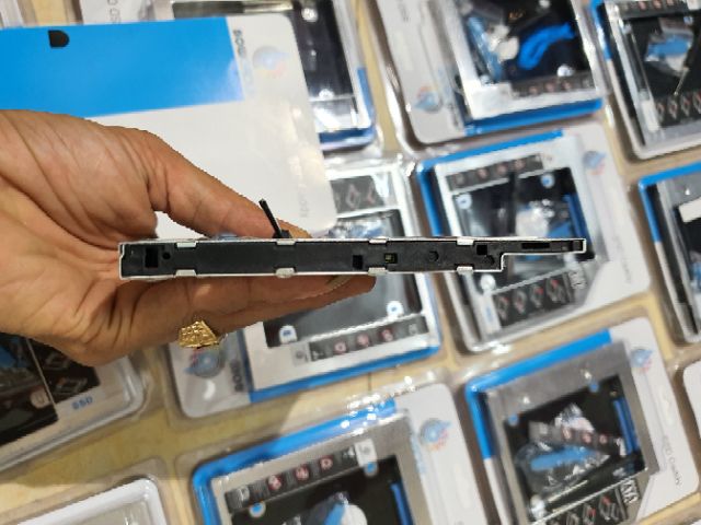 Caddy Bay 9.5/12.7mm SATA 3.0 ( Vỏ nhôm ) - Thay thế ổ cứng HDD, SSD 2.5 lắp thay vị trí ổ DVD