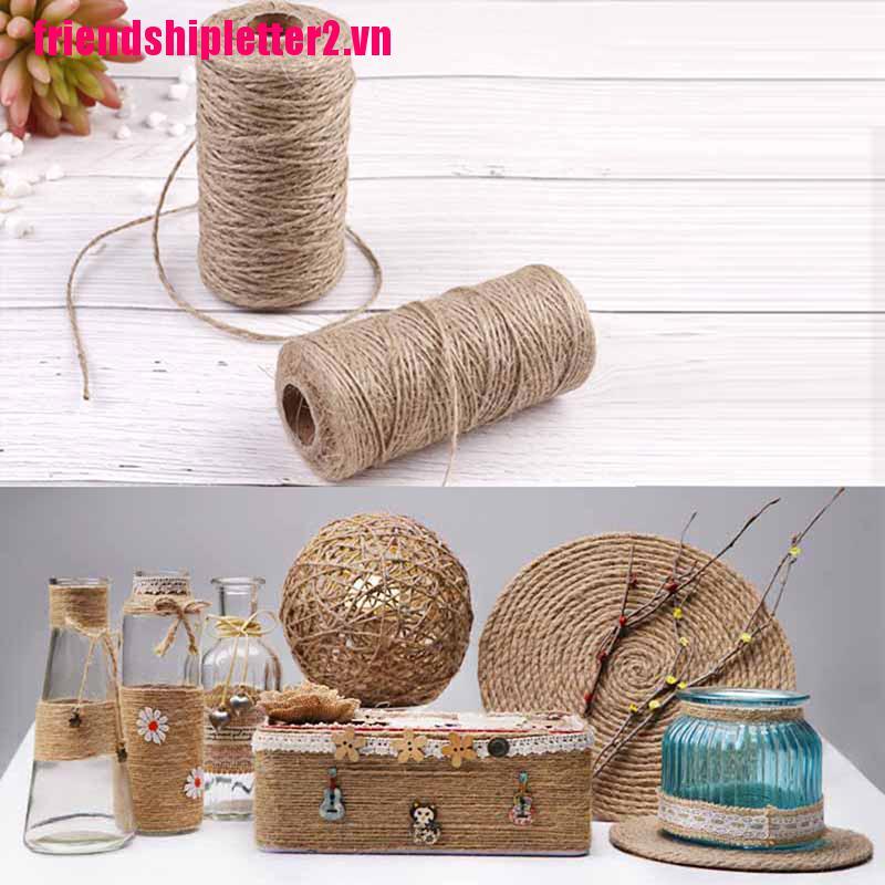 Cuộn Dây Thừng Khô Tự Nhiên Dài 100m Dùng Để Trang Trí