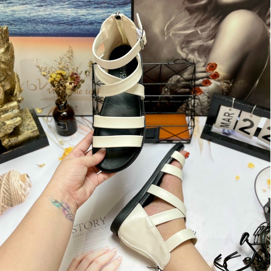 Sandal Chiến Binh 💥CÓ NHIỀU KIỂU💥 Đế Đúc 2p - Dây Kéo hậu [Quảng Châu] A-8 A-6