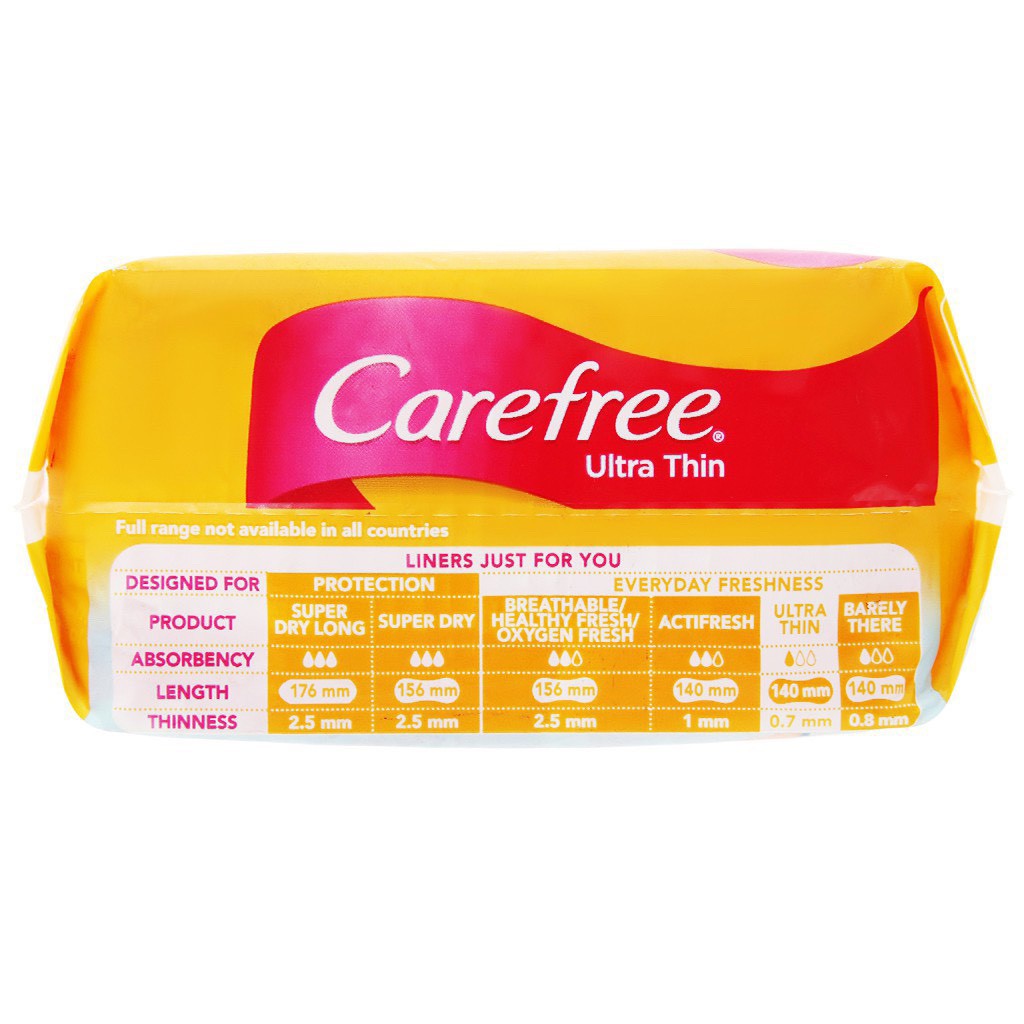 Băng vệ sinh hàng ngày Carefree siêu mỏng 40 miếng