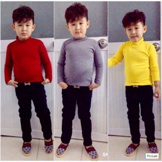 Áo cổ 3 phân cho bé trai bé gái
