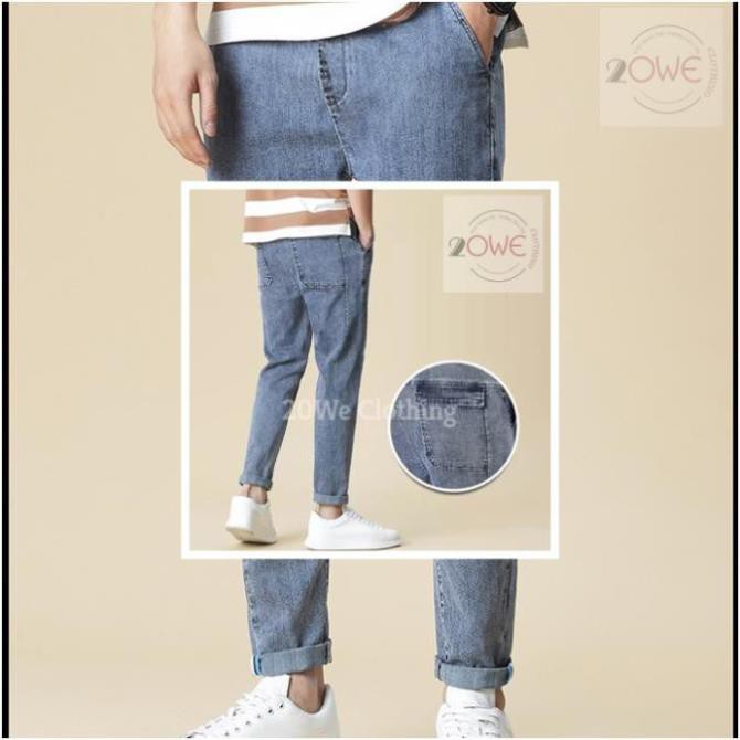 Quần jean nam, jeans,quần bò, baggy túi hộp, xanh sky ống suông rộng style hàn quốc hot 2021 DRsquare [X01] | BigBuy360 - bigbuy360.vn