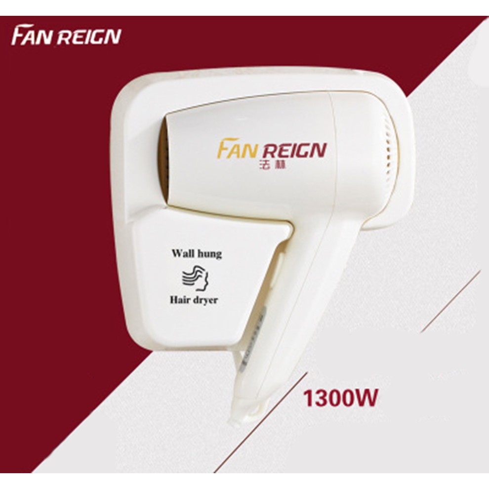 Máy sấy tóc có đế gắn tường FanReign 1300w_9029 - máy sấy tóc treo tường