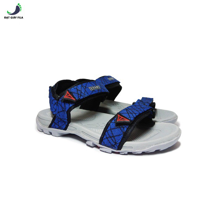 Giày sandal quai ngang nam TERAMO xanh kẻ đen TRM61