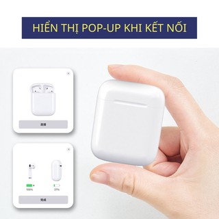Tai nghe bluetooth i12 TWS 5.0 không dây bản Quốc Tế âm thanh chuẩn HIFI chạm cảm ứng dùng cho IOS Android