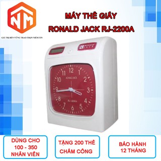 Máy chấm công thẻ giấy Ronald jack RJ-2200A - Máy Chấm Công Thẻ Giấy - Nhật Minh