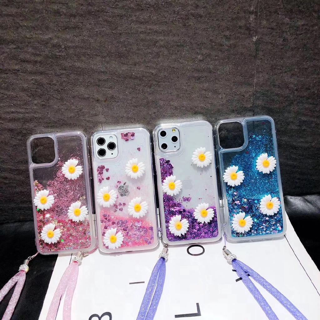 Ốp lưng kim tuyến có dây đeo cổ tay cho iPhone 12 Mini Pro Max iPhone 11 Pro Max