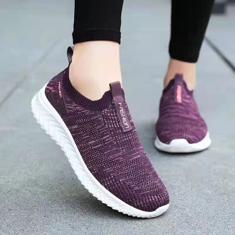 Giày Vải Đế Mềm Chống Trượt Thời Trang Cho Phụ Nữ Trung Niên