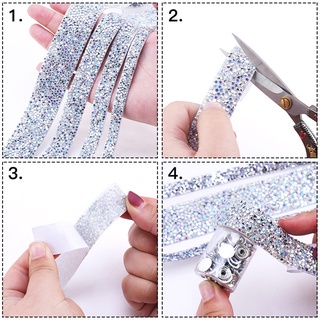 Cuộn Dây Ruy Băng Đính Đá Lấp Lánh 1 Yard