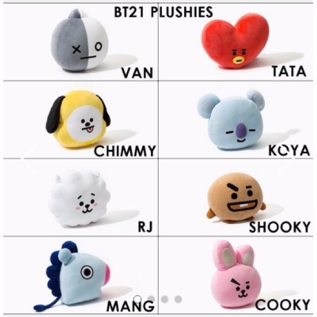 Gối ôm BT21 siêu cute chất mềm ôm cực thích - 30cm