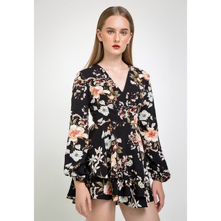 COCO SIN - Jumpsuit Short Hoa To 2 Tầng