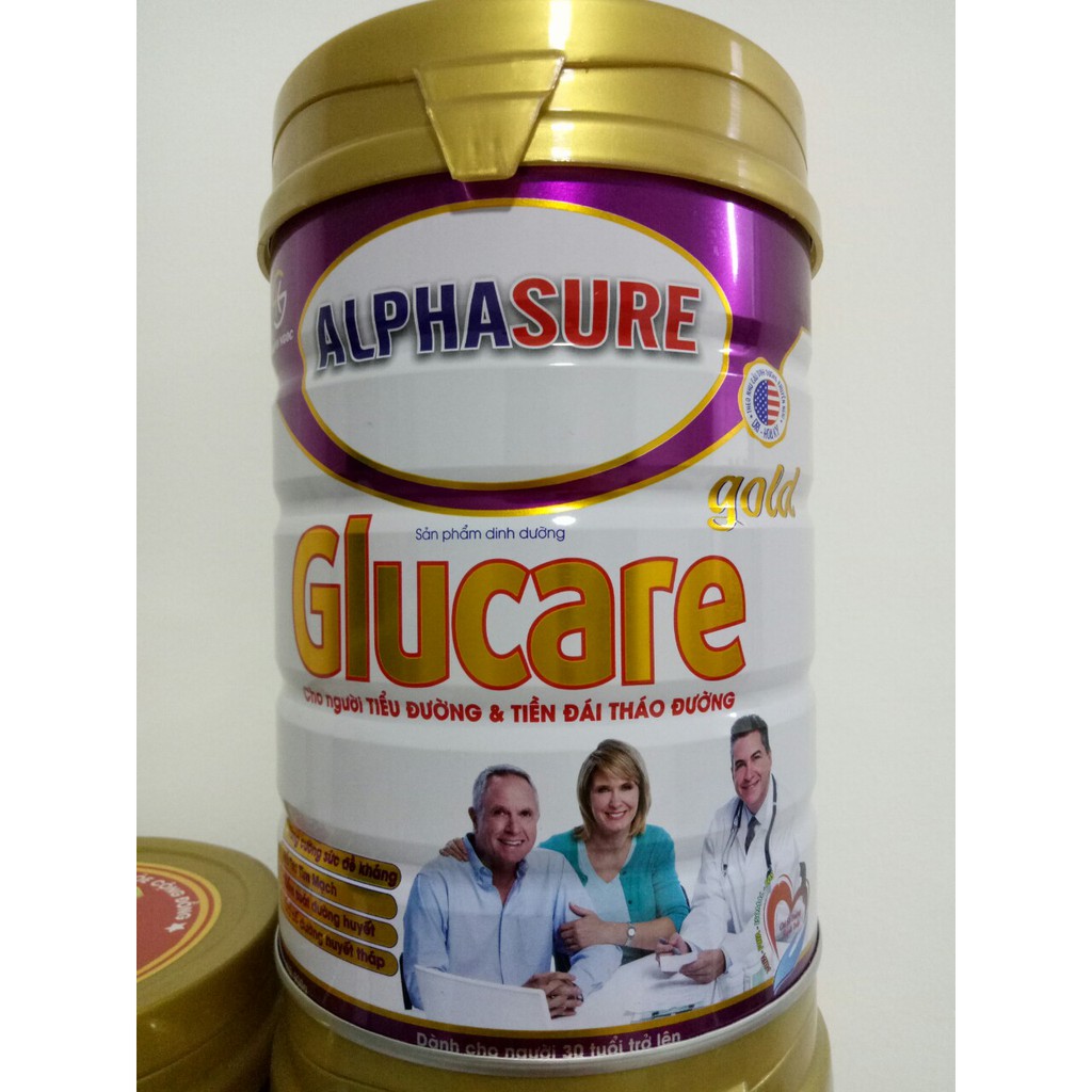 Sữa bột Glucare Gold 900gr dành cho người tiểu đường - Sữa Alphasure Glucare Gold 900g